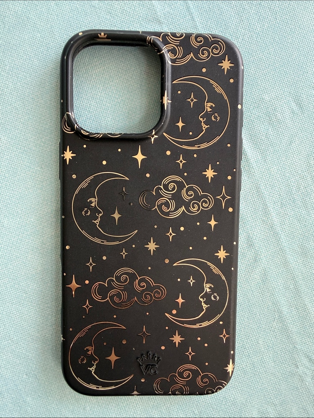 Moon & Stars Black Protective Phone Case